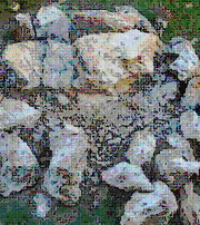 Démolition d’une moraine Granit de 9 Tonnes